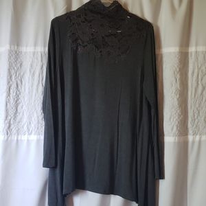 Soft surroundings dark grey top